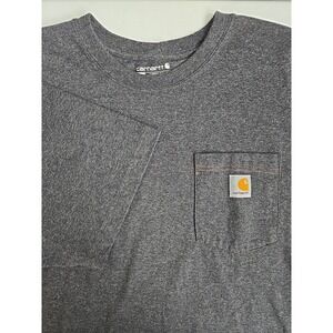 Carhartt Men's XL Loose Fit Dark Gray Born from‎ the Railroad Short Sleeve Tee